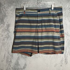 Lululemon Kahuna Short 2.0 Mens 38x9 Multicolor Aztec Striped Hiking Golf Shorts